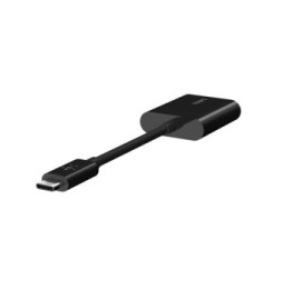 Belkin Adaptateur USB-C Connect audio + recharge (Noir)