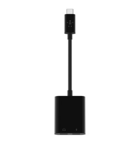 Belkin Adaptateur USB-C Connect audio + recharge (Noir)