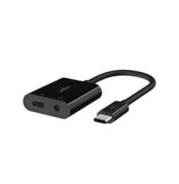 Belkin Adaptateur USB-C vers Jack et USB-C pour charge (Noir)