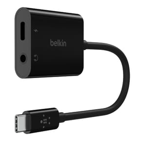 Belkin Adaptateur USB-C vers Jack et USB-C pour charge (Noir) — image 2