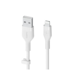 Belkin Boost Charge Flex Câble silicone USB-A vers Lightning (Blanc) - 1 m