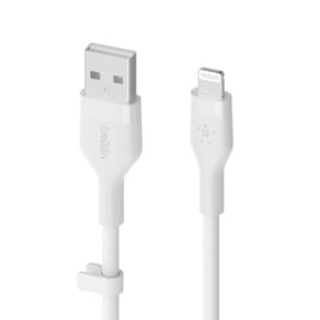 Belkin Boost Charge Flex Câble silicone USB-A vers Lightning (Blanc) - 1 m