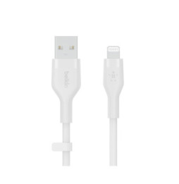 Belkin Boost Charge Flex Câble silicone USB-A vers Lightning (Blanc) - 1 m