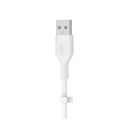 Belkin Boost Charge Flex Câble silicone USB-A vers Lightning (Blanc) - 1 m