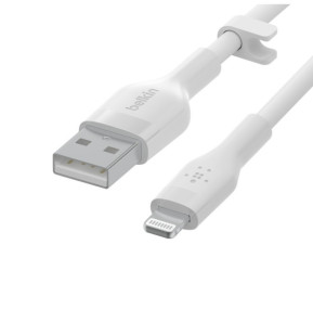 Belkin Boost Charge Flex Câble silicone USB-A vers Lightning (Blanc) - 2 m