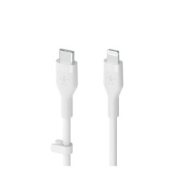 Belkin Boost Charge Flex Câble silicone USB-C vers Lightning (Blanc) - 2 m