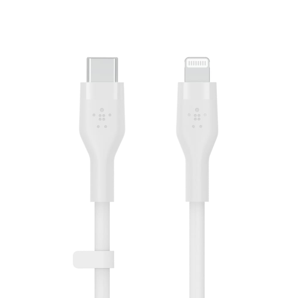 Belkin Boost Charge Flex Câble silicone USB-C vers Lightning (Blanc) - 2 m — image 2