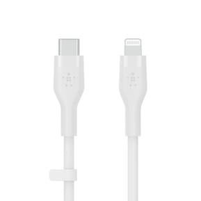 Belkin Boost Charge Flex Câble silicone USB-C vers Lightning (Blanc) - 2 m — image 2