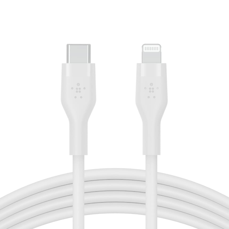 Belkin Boost Charge Flex Câble silicone USB-C vers Lightning (Blanc) - 2 m — image 3