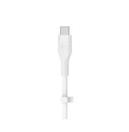 Belkin Boost Charge Flex Câble silicone USB-C vers Lightning (Blanc) - 2 m