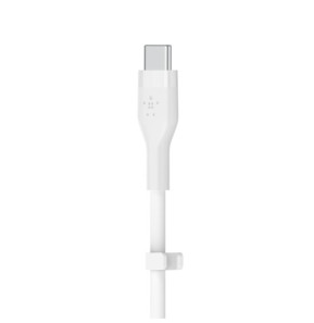 Belkin Boost Charge Flex Câble silicone USB-C vers Lightning (Blanc) - 2 m