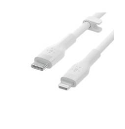 Belkin Boost Charge Flex Câble silicone USB-C vers Lightning (Blanc) - 2 m