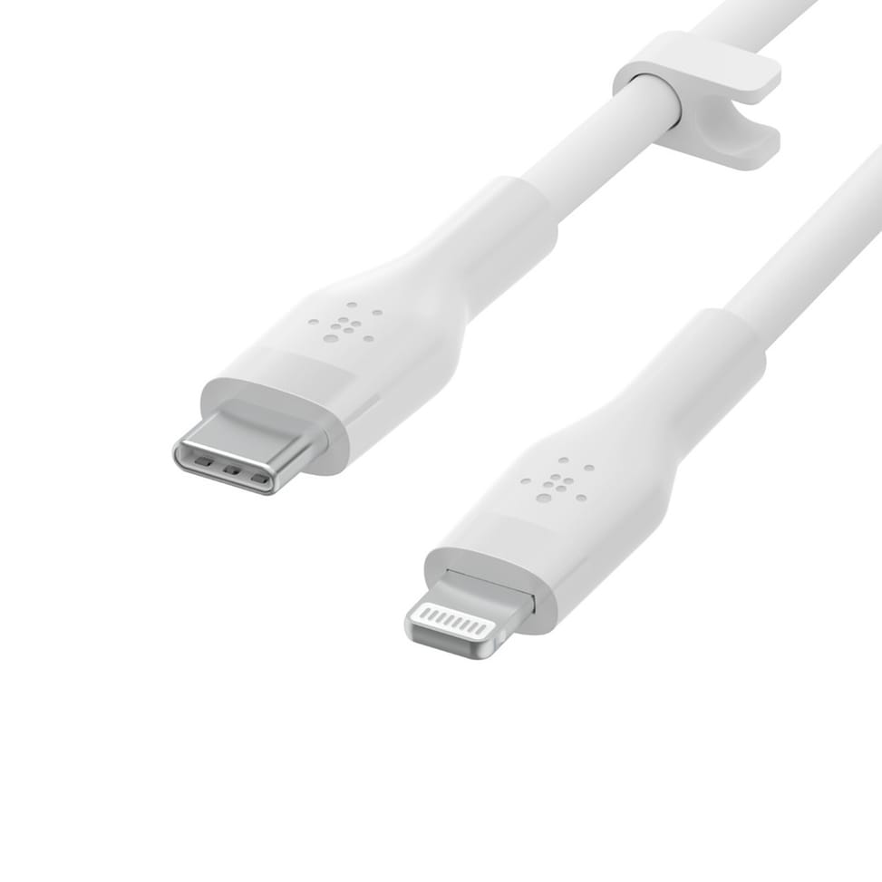 Belkin Boost Charge Flex Câble silicone USB-C vers Lightning (Blanc) - 2 m — image 5