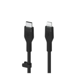 Belkin Boost Charge Flex Câble silicone USB-C vers Lightning (Noir) - 1 m