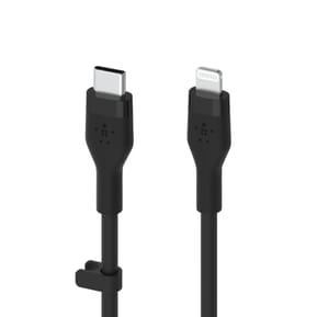 Belkin Boost Charge Flex Câble silicone USB-C vers Lightning (Noir) - 1 m