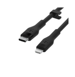 Belkin Boost Charge Flex Câble silicone USB-C vers Lightning (Noir) - 1 m