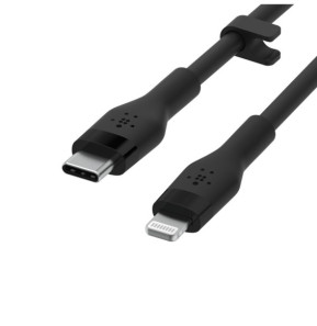 Belkin Boost Charge Flex Câble silicone USB-C vers Lightning (Noir) - 1 m