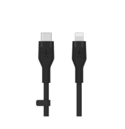 Belkin Boost Charge Flex Câble silicone USB-C vers Lightning (Noir) - 2 m