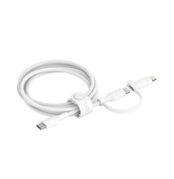 Belkin Boost Charge Pro Câble 2-en-1 USB-C et Lightning (Blanc)
