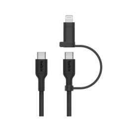 Belkin Boost Charge Pro Câble 2-en-1 USB-C et Lightning (Noir)