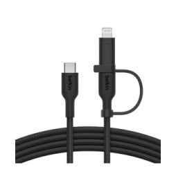 Belkin Boost Charge Pro Câble 2-en-1 USB-C et Lightning (Noir)