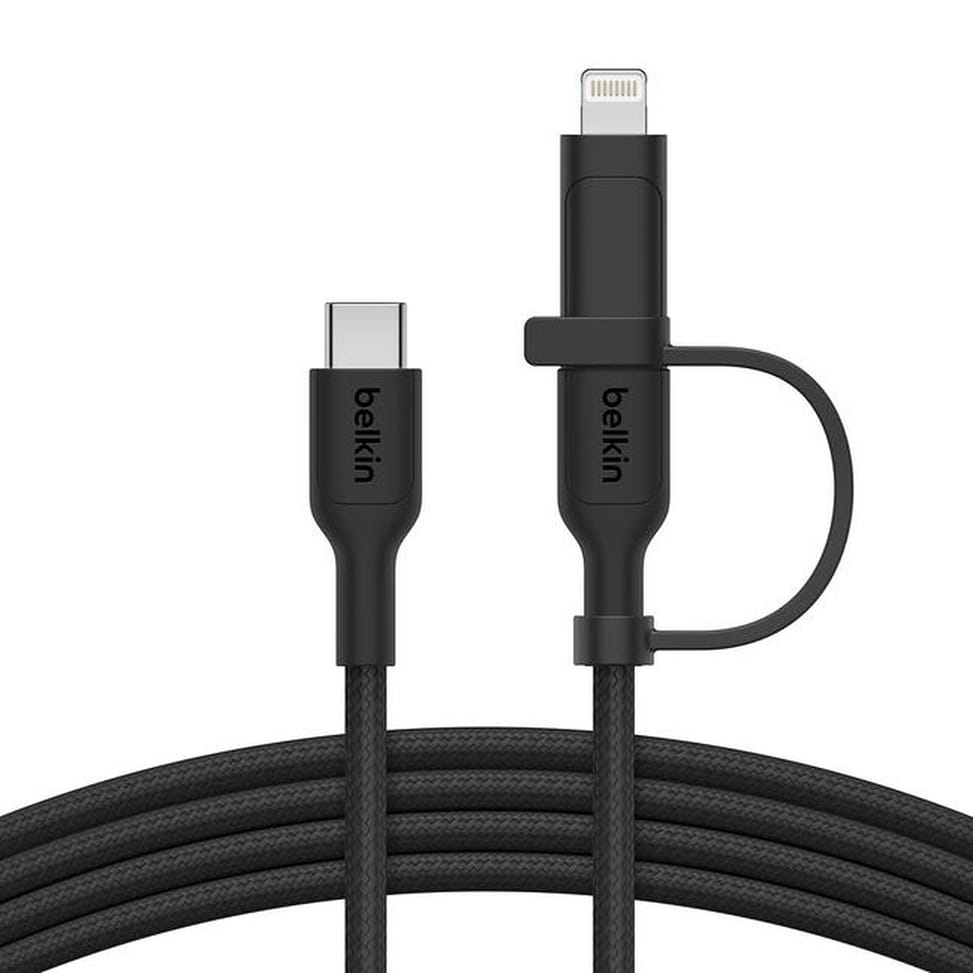 Belkin Boost Charge Pro Câble 2-en-1 USB-C et Lightning (Noir) — image 3