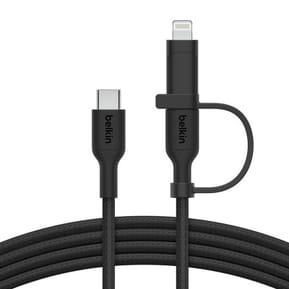 Belkin Boost Charge Pro Câble 2-en-1 USB-C et Lightning (Noir) — image 3