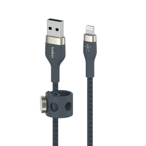 Belkin Boost Charge Pro Flex Câble silicone tressé USB-A vers Lightning (Bleu) - 1 m