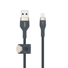 Belkin Boost Charge Pro Flex Câble silicone tressé USB-A vers Lightning (Bleu) - 1 m — image 2