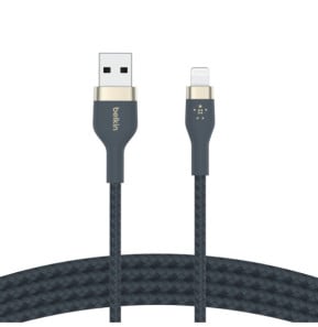 Belkin Boost Charge Pro Flex Câble silicone tressé USB-A vers Lightning (Bleu) - 1 m
