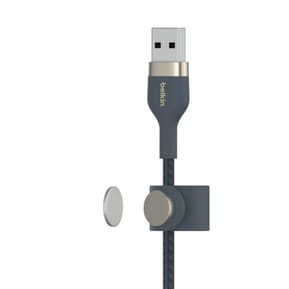 Belkin Boost Charge Pro Flex Câble silicone tressé USB-A vers Lightning (Bleu) - 1 m — image 4