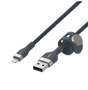 Belkin Boost Charge Pro Flex Câble silicone tressé USB-A vers Lightning (Bleu) - 1 m