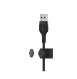 Belkin Boost Charge Pro Flex Câble silicone tressé USB-A vers Lightning (Noir) - 2 m
