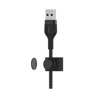 Belkin Boost Charge Pro Flex Câble silicone tressé USB-A vers Lightning (Noir) - 2 m