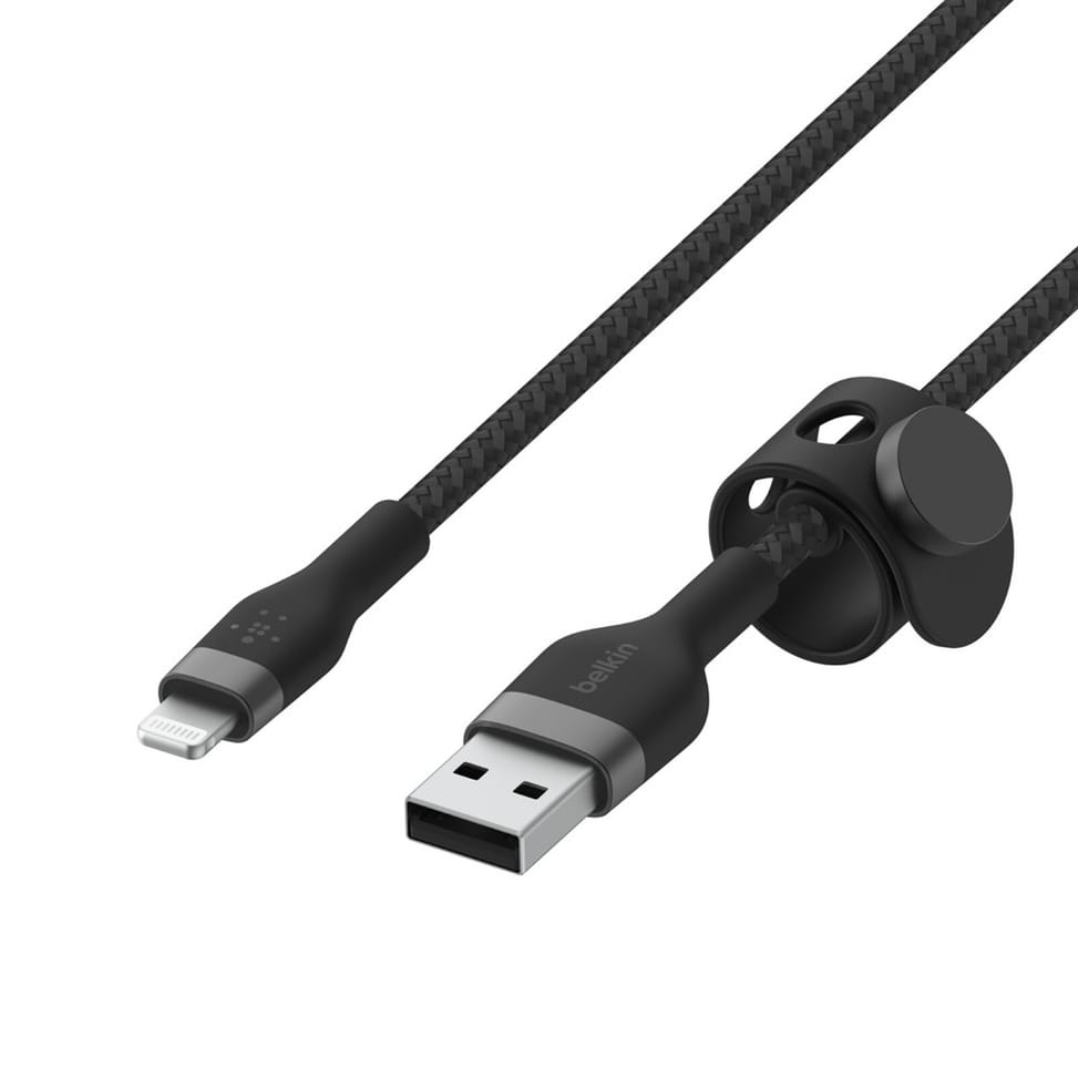 Belkin Boost Charge Pro Flex Câble silicone tressé USB-A vers Lightning (Noir) - 2 m — image 5
