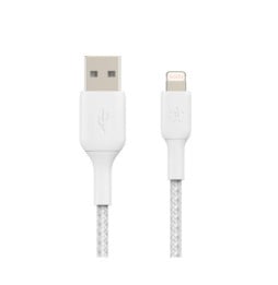 Belkin Câble USB-A vers Lightning MFI renforcé (Blanc) - 1 m