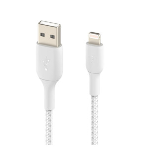 Belkin Câble USB-A vers Lightning MFI renforcé (Blanc) - 1 m