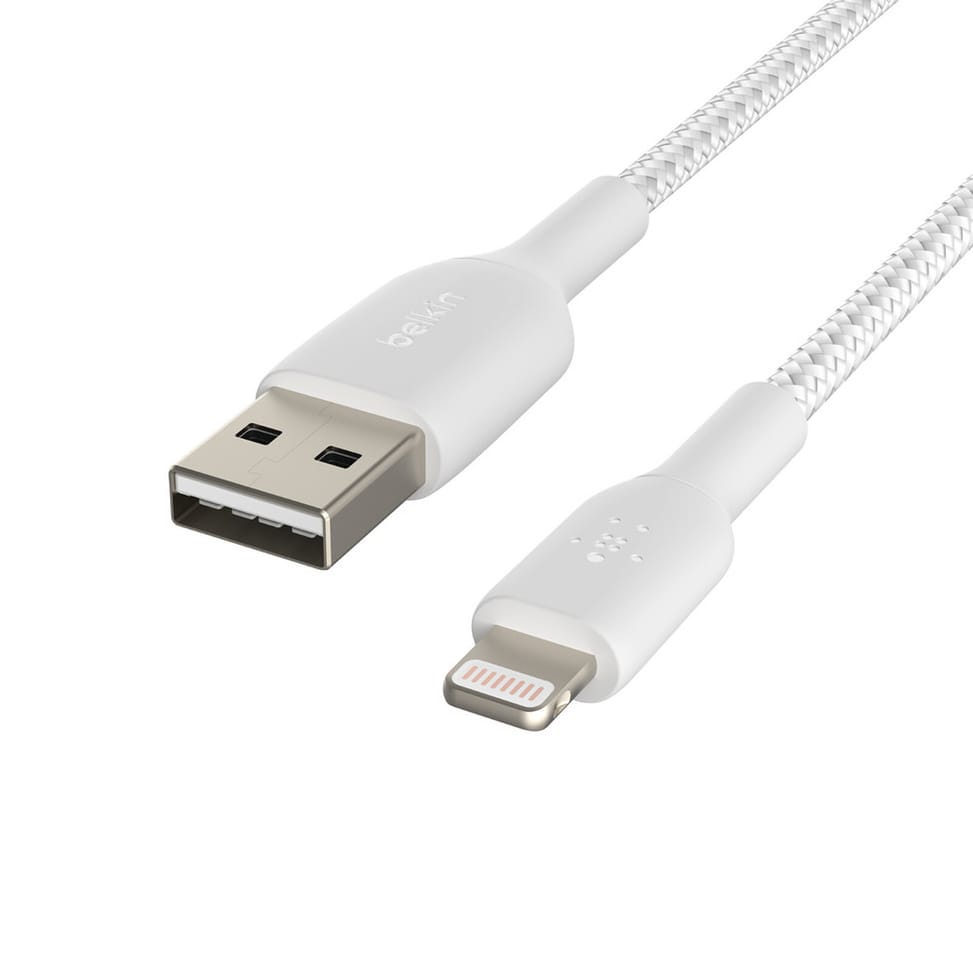 Belkin Câble USB-A vers Lightning MFI renforcé (Blanc) - 1 m — image 5