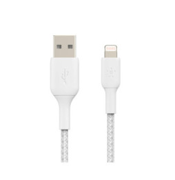 Belkin Câble USB-A vers Lightning MFI renforcé (Blanc) - 3 m