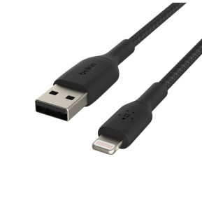 Belkin Câble USB-A vers Lightning MFI renforcé (Noir) - 2 m