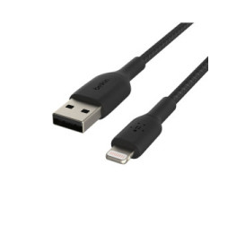 Belkin Câble USB-A vers Lightning MFI renforcé (Noir) - 3 m