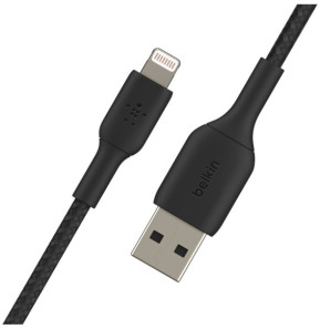 Belkin Câble USB-A vers Lightning MFI renforcé (Noir) - 3 m
