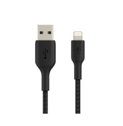 Belkin Câble USB-A vers Lightning MFI renforcé (Noir) - 3 m