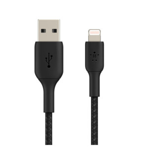 Belkin Câble USB-A vers Lightning MFI renforcé (Noir) - 3 m