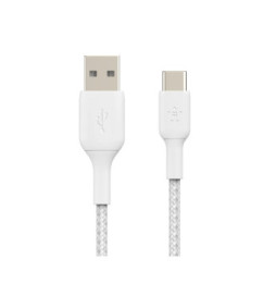 Belkin Câble USB-A vers USB-C renforcé (Blanc) - 2 m