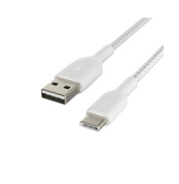 Belkin Câble USB-A vers USB-C renforcé (Blanc) - 2 m