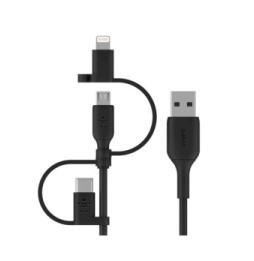 Belkin Câble USB-A vers USB-C, Lightning ou Micro-USB 1m