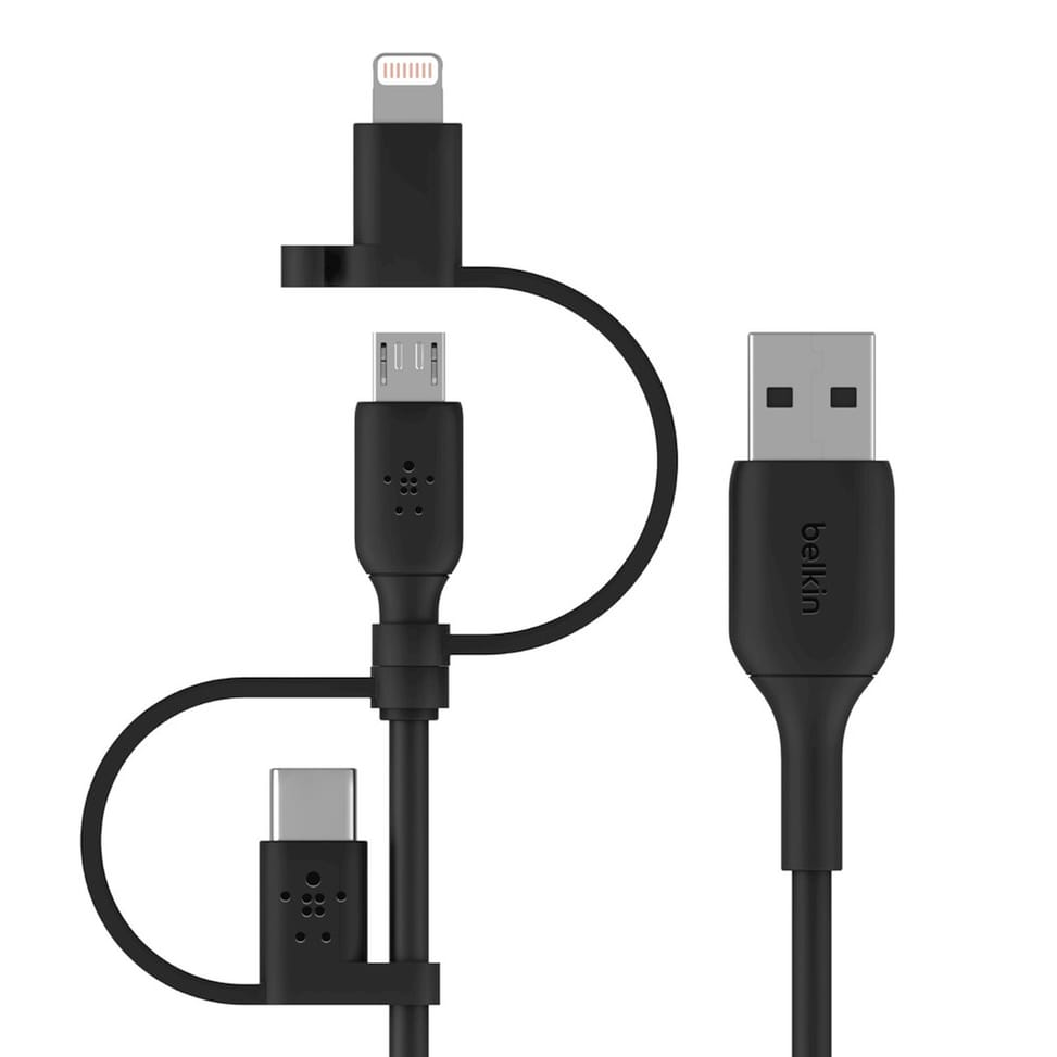 Belkin Câble USB-A vers USB-C, Lightning ou Micro-USB 1m — image 4