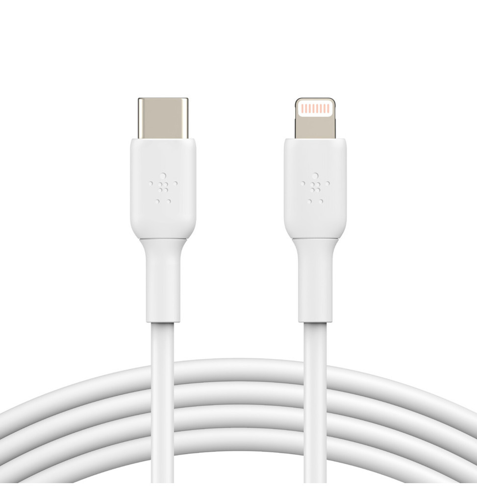 Belkin Câble USB-C vers Lightning 60W MFI (Blanc) - 1 m