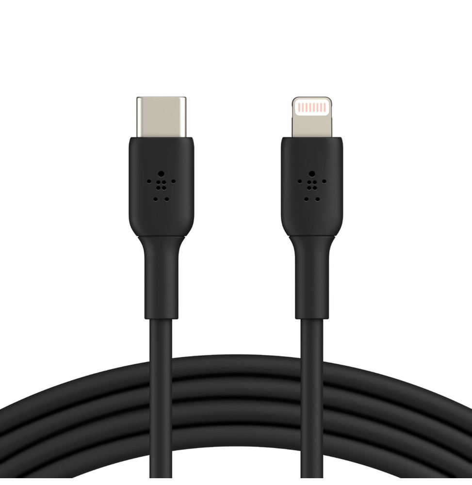 Belkin Câble USB-C vers Lightning 60W MFI (Noir) - 1 m